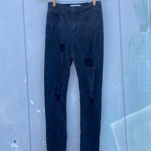 Black skinny jeans